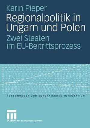 Imagen del vendedor de Regionalpolitik in Ungarn und Polen a la venta por BuchWeltWeit Ludwig Meier e.K.