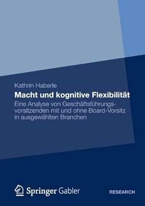 Seller image for Macht und kognitive Flexibilitt for sale by BuchWeltWeit Ludwig Meier e.K.