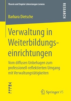 Imagen del vendedor de Verwaltung in Weiterbildungseinrichtungen a la venta por BuchWeltWeit Ludwig Meier e.K.