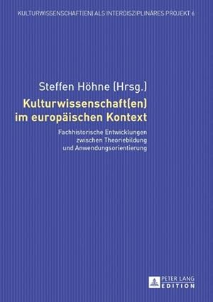 Imagen del vendedor de Kulturwissenschaft(en) im europischen Kontext a la venta por BuchWeltWeit Ludwig Meier e.K.