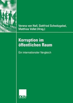 Bild des Verkufers fr Korruption im ffentlichen Raum zum Verkauf von BuchWeltWeit Ludwig Meier e.K.