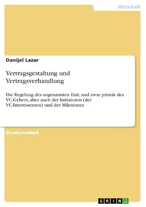 Seller image for Vertragsgestaltung und Vertragsverhandlung for sale by BuchWeltWeit Ludwig Meier e.K.