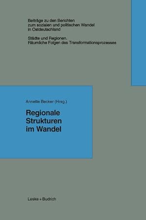 Immagine del venditore per Regionale Strukturen im Wandel venduto da BuchWeltWeit Ludwig Meier e.K.