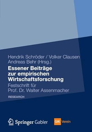Imagen del vendedor de Essener Beitrge zur empirischen Wirtschaftsforschung a la venta por BuchWeltWeit Ludwig Meier e.K.