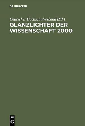 Seller image for Glanzlichter der Wissenschaft 2000 for sale by BuchWeltWeit Ludwig Meier e.K.