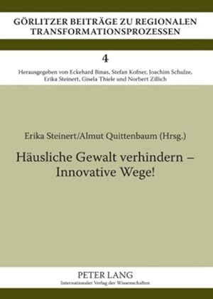 Seller image for Husliche Gewalt verhindern  Innovative Wege! for sale by BuchWeltWeit Ludwig Meier e.K.