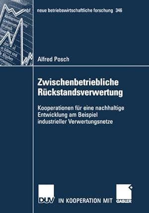 Bild des Verkufers fr Zwischenbetriebliche Rckstandsverwertung zum Verkauf von BuchWeltWeit Ludwig Meier e.K.