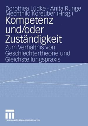 Seller image for Kompetenz und/oder Zustndigkeit for sale by BuchWeltWeit Ludwig Meier e.K.