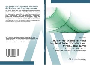 Immagine del venditore per Businessplanausarbeitung im Bereich der Struktur- und Strmungsanalyse venduto da BuchWeltWeit Ludwig Meier e.K.