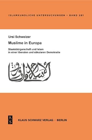 Bild des Verkufers fr Muslime in Europa zum Verkauf von BuchWeltWeit Ludwig Meier e.K.