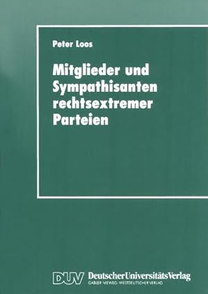 Immagine del venditore per Mitglieder und Sympathisanten rechtsextremer Parteien venduto da BuchWeltWeit Ludwig Meier e.K.