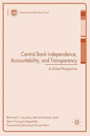 Seller image for Central Bank Independence, Accountability, and Transparency for sale by BuchWeltWeit Ludwig Meier e.K.