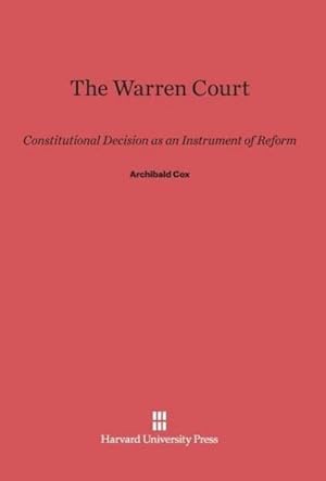 Immagine del venditore per The Warren Court venduto da BuchWeltWeit Ludwig Meier e.K.