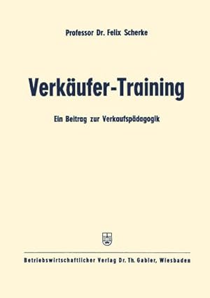 Imagen del vendedor de Verkufer-Training a la venta por BuchWeltWeit Ludwig Meier e.K.