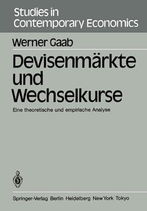 Seller image for Devisenmrkte und Wechselkurse for sale by BuchWeltWeit Ludwig Meier e.K.