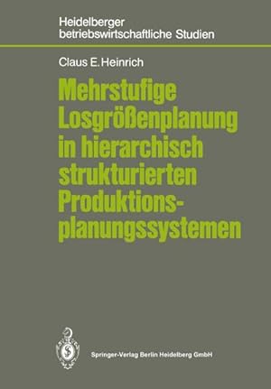 Seller image for Mehrstufige Losgrenplanung in hierarchisch strukturierten Produktionsplanungssystemen for sale by BuchWeltWeit Ludwig Meier e.K.