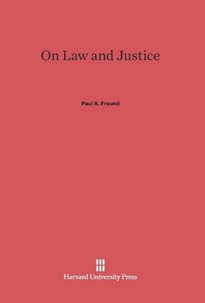 Immagine del venditore per On Law and Justice venduto da BuchWeltWeit Ludwig Meier e.K.