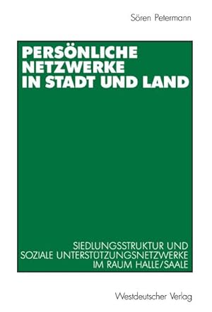 Immagine del venditore per Persnliche Netzwerke in Stadt und Land venduto da BuchWeltWeit Ludwig Meier e.K.