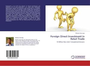 Immagine del venditore per Foreign Direct Investment in Retail Trade venduto da BuchWeltWeit Ludwig Meier e.K.
