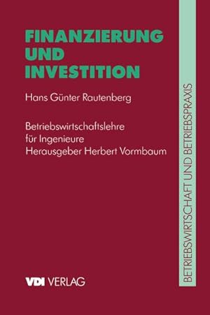 Seller image for Finanzierung und Investition for sale by BuchWeltWeit Ludwig Meier e.K.