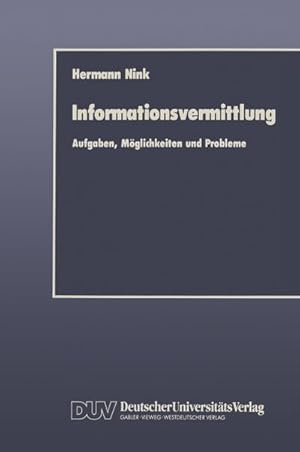 Imagen del vendedor de Informationsvermittlung a la venta por BuchWeltWeit Ludwig Meier e.K.