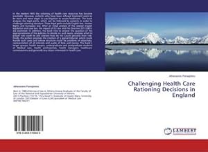 Imagen del vendedor de Challenging Health Care Rationing Decisions in England a la venta por BuchWeltWeit Ludwig Meier e.K.