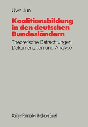 Imagen del vendedor de Koalitionsbildung in den deutschen Bundeslndern a la venta por BuchWeltWeit Ludwig Meier e.K.