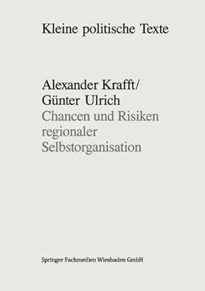 Imagen del vendedor de Chancen und Risiken regionaler Selbstorganisation a la venta por BuchWeltWeit Ludwig Meier e.K.