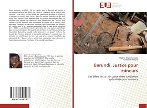 Image du vendeur pour Burundi, Justice pour mineurs mis en vente par BuchWeltWeit Ludwig Meier e.K.