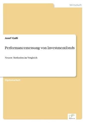 Bild des Verkufers fr Performancemessung von Investmentfonds zum Verkauf von BuchWeltWeit Ludwig Meier e.K.