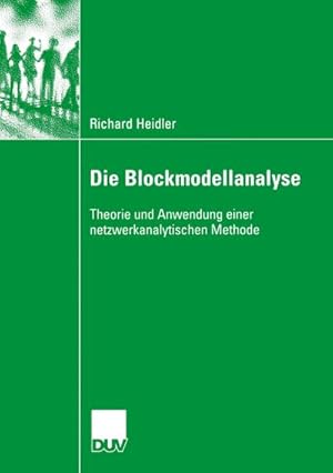 Bild des Verkufers fr Die Blockmodellanalyse zum Verkauf von BuchWeltWeit Ludwig Meier e.K.