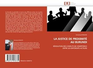 Seller image for LA JUSTICE DE PROXIMIT AU BURUNDI for sale by BuchWeltWeit Ludwig Meier e.K.