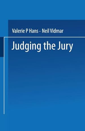 Imagen del vendedor de Judging the Jury a la venta por BuchWeltWeit Ludwig Meier e.K.