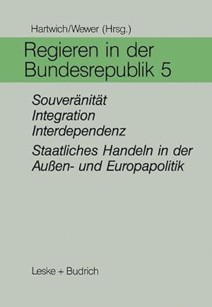 Bild des Verkufers fr Regieren in der Bundesrepublik V zum Verkauf von BuchWeltWeit Ludwig Meier e.K.