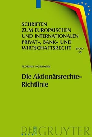 Seller image for Die Aktionrsrechte-Richtlinie for sale by BuchWeltWeit Ludwig Meier e.K.