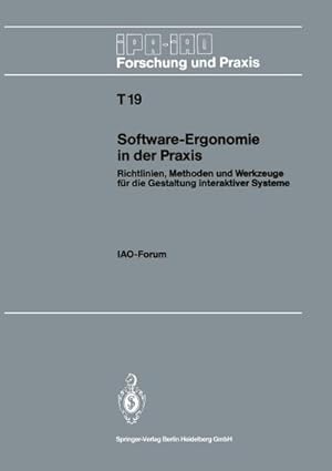 Seller image for Software-Ergonomie in der Praxis for sale by BuchWeltWeit Ludwig Meier e.K.