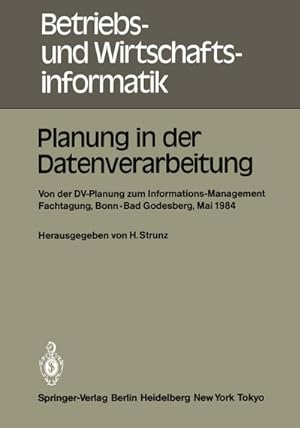 Seller image for Planung in der Datenverarbeitung for sale by BuchWeltWeit Ludwig Meier e.K.