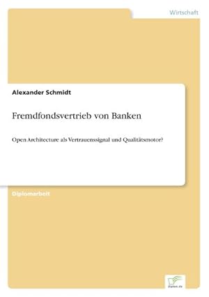 Seller image for Fremdfondsvertrieb von Banken for sale by BuchWeltWeit Ludwig Meier e.K.