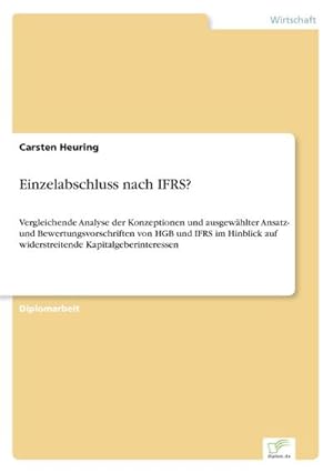 Immagine del venditore per Einzelabschluss nach IFRS? venduto da BuchWeltWeit Ludwig Meier e.K.