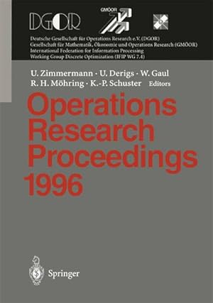 Bild des Verkufers fr Operations Research Proceedings 1996 zum Verkauf von BuchWeltWeit Ludwig Meier e.K.