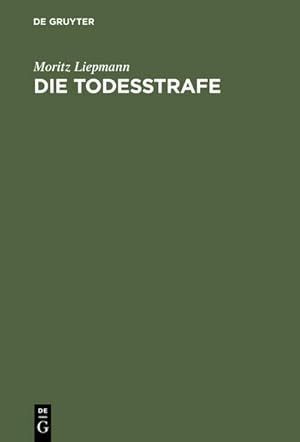 Seller image for Die Todesstrafe for sale by BuchWeltWeit Ludwig Meier e.K.