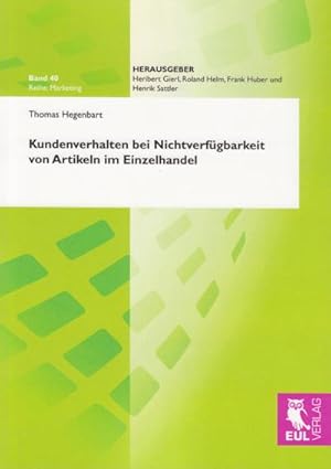 Seller image for Kundenverhalten bei Nichtverfgbarkeit von Artikeln im Einzelhandel for sale by BuchWeltWeit Ludwig Meier e.K.