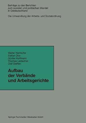 Imagen del vendedor de Aufbau der Verbnde und Arbeitsgerichte a la venta por BuchWeltWeit Ludwig Meier e.K.