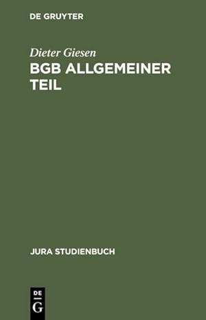 Seller image for BGB Allgemeiner Teil for sale by BuchWeltWeit Ludwig Meier e.K.