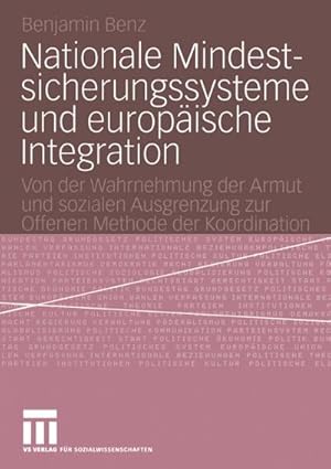 Immagine del venditore per Nationale Mindestsicherungssysteme und europische Integration venduto da BuchWeltWeit Ludwig Meier e.K.
