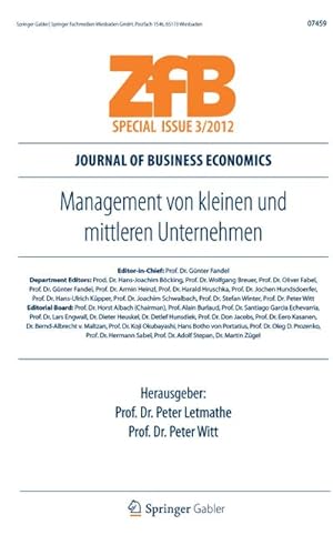 Seller image for Management von kleinen und mittleren Unternehmen for sale by BuchWeltWeit Ludwig Meier e.K.