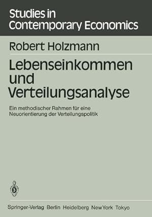Seller image for Lebenseinkommen und Verteilungsanalyse for sale by BuchWeltWeit Ludwig Meier e.K.