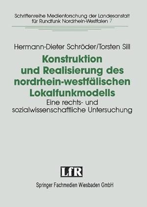 Imagen del vendedor de Konstruktion und Realisierung des nordrhein-westflischen Lokalfunkmodells a la venta por BuchWeltWeit Ludwig Meier e.K.