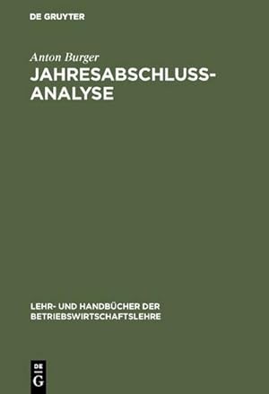 Seller image for Jahresabschlussanalyse for sale by BuchWeltWeit Ludwig Meier e.K.