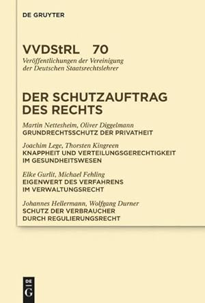 Seller image for Der Schutzauftrag des Rechts for sale by BuchWeltWeit Ludwig Meier e.K.